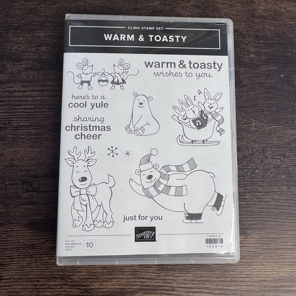 Stampin' Up! Warm & Toasty Unmounted Rubber Cling Stamp Set